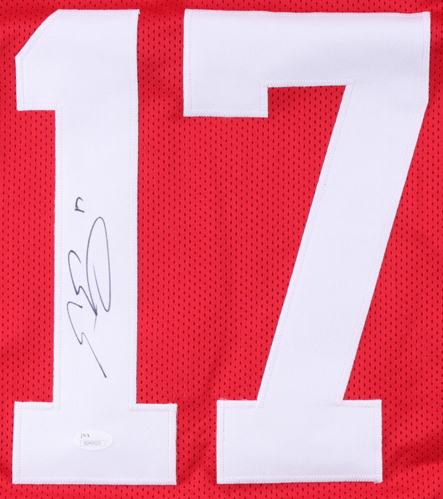Evan Engram Signed Ole Miss Rebel Jersey (JSA COA) New York 1st Round Pick 2017