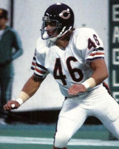 Doug Plank Signed Chicago Bears Jersey (Beckett) 1975 12th Rnd Pck Ohio State DB