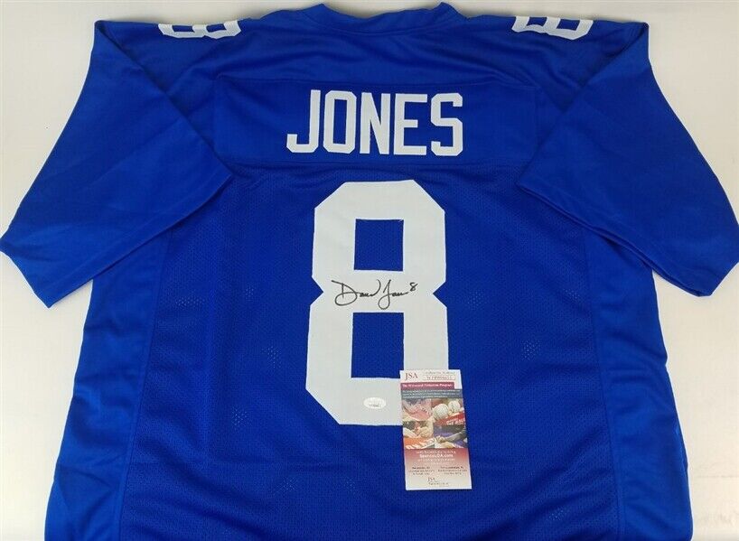 Daniel Jones Signed Giants Jersey (JSA COA) New York's  2019 #1 Draft Pick Q.B.
