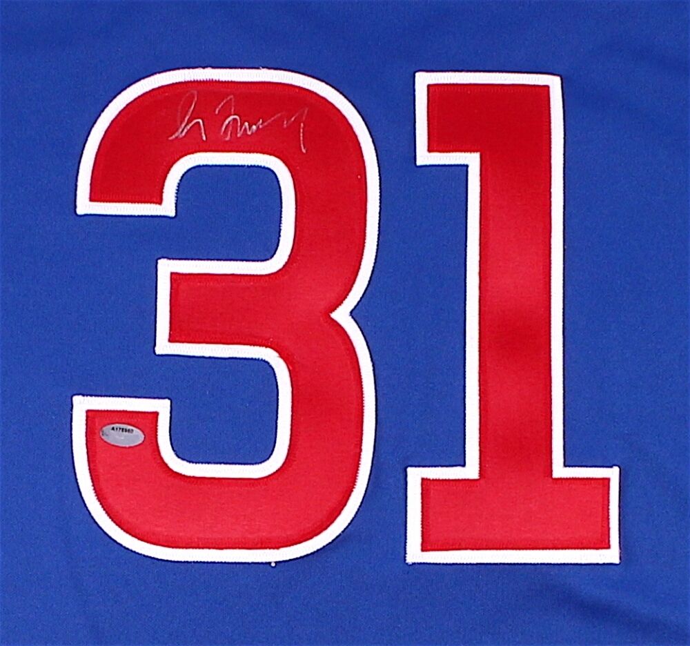 Greg Maddux Signed Chicago Cubs Majestic Cooperstown Style Jersey (Schwartz COA)