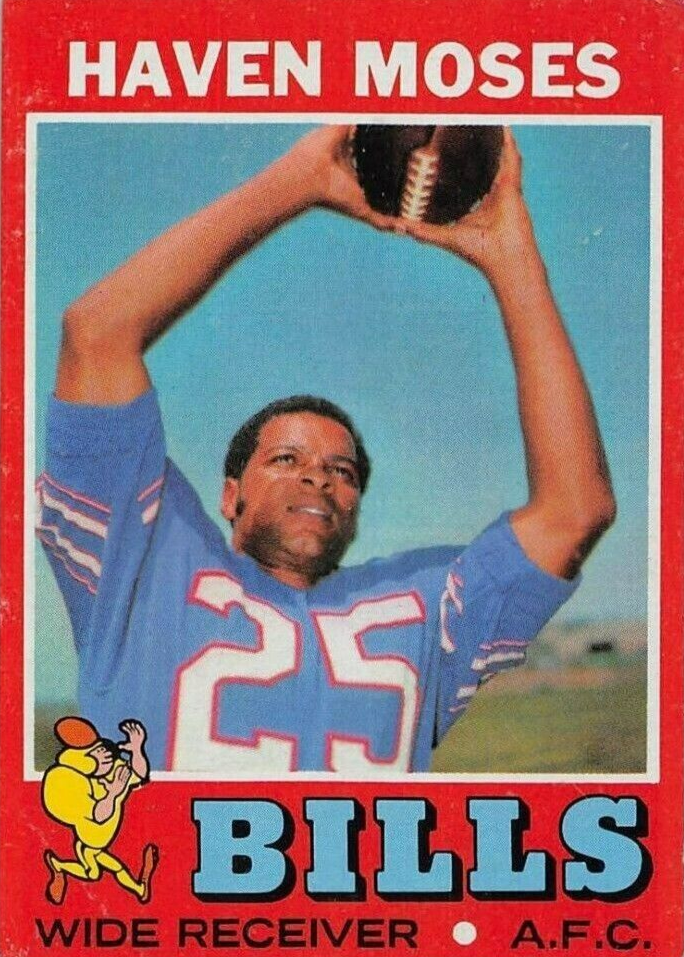 Haven Moses Signed Buffalo Bills Jersey (JSA COA) 1973 Pro Bowl Wide Receiver