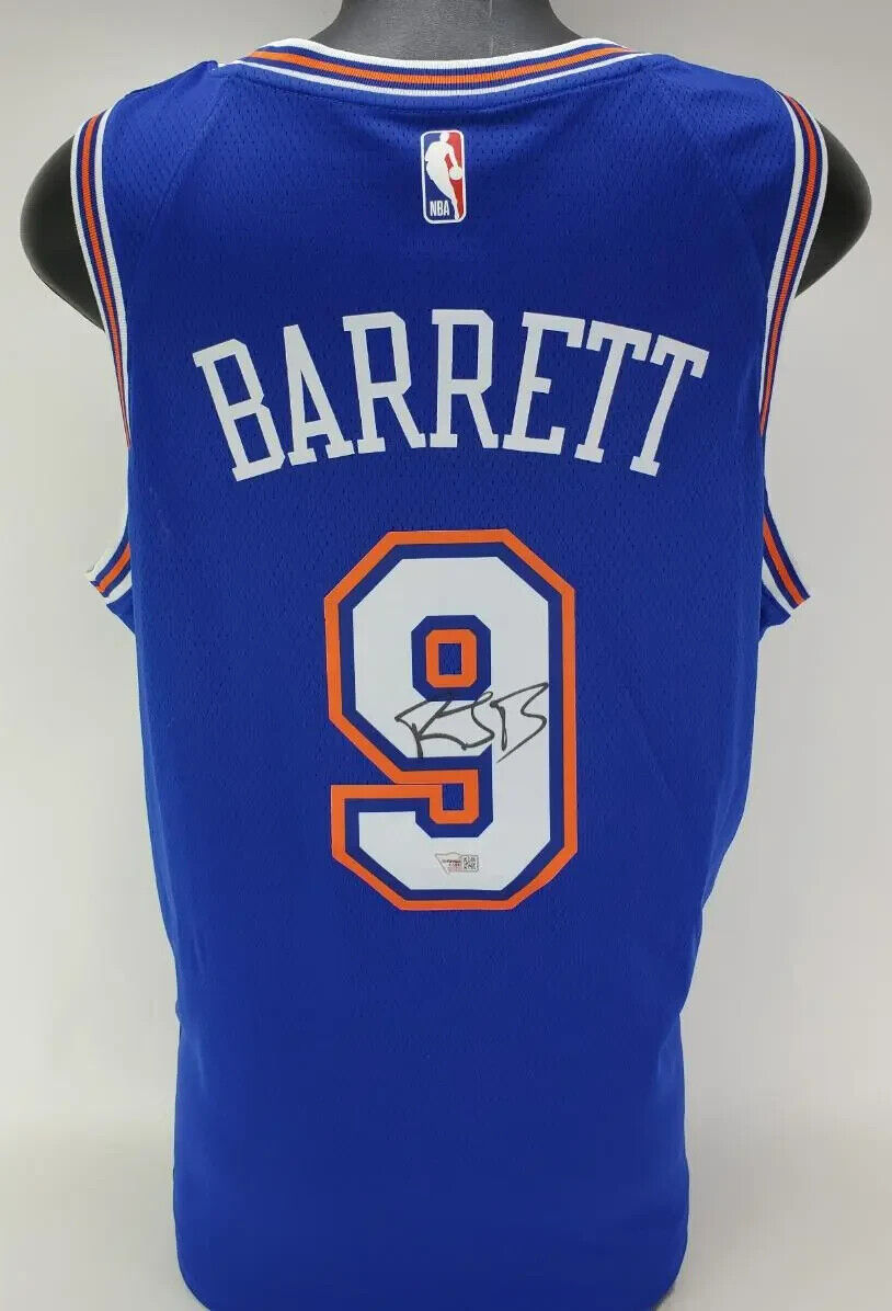 R.J. Barrett Signed New York Knicks Nike NBA Swingman Jersey (Fanatics) NY Guard