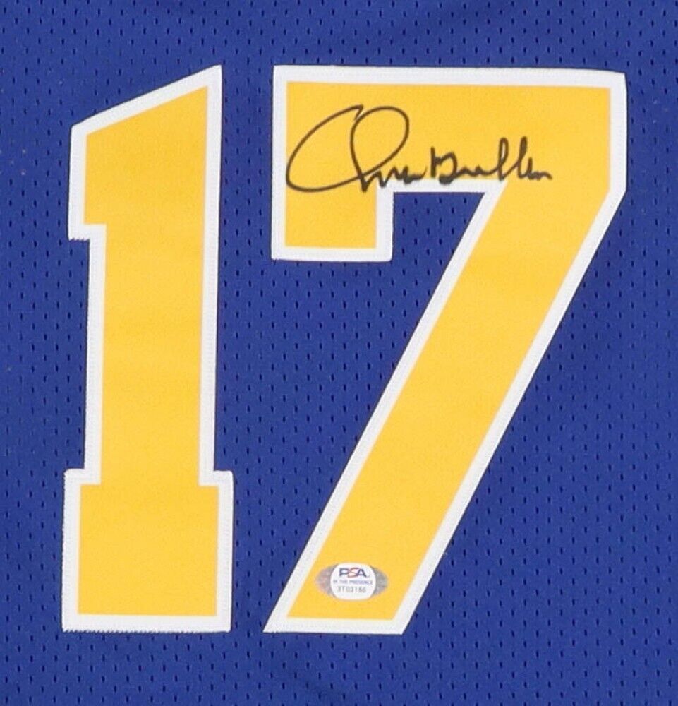 Chris Mullin Signed Golden State Warriors Custom On-Court Style Jersey PSA Holo
