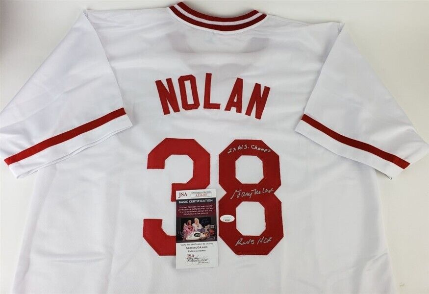 Gary Nolan "2x WS Champ & Reds HOF" Signed Cincinnati Reds Jersey (JSA COA)