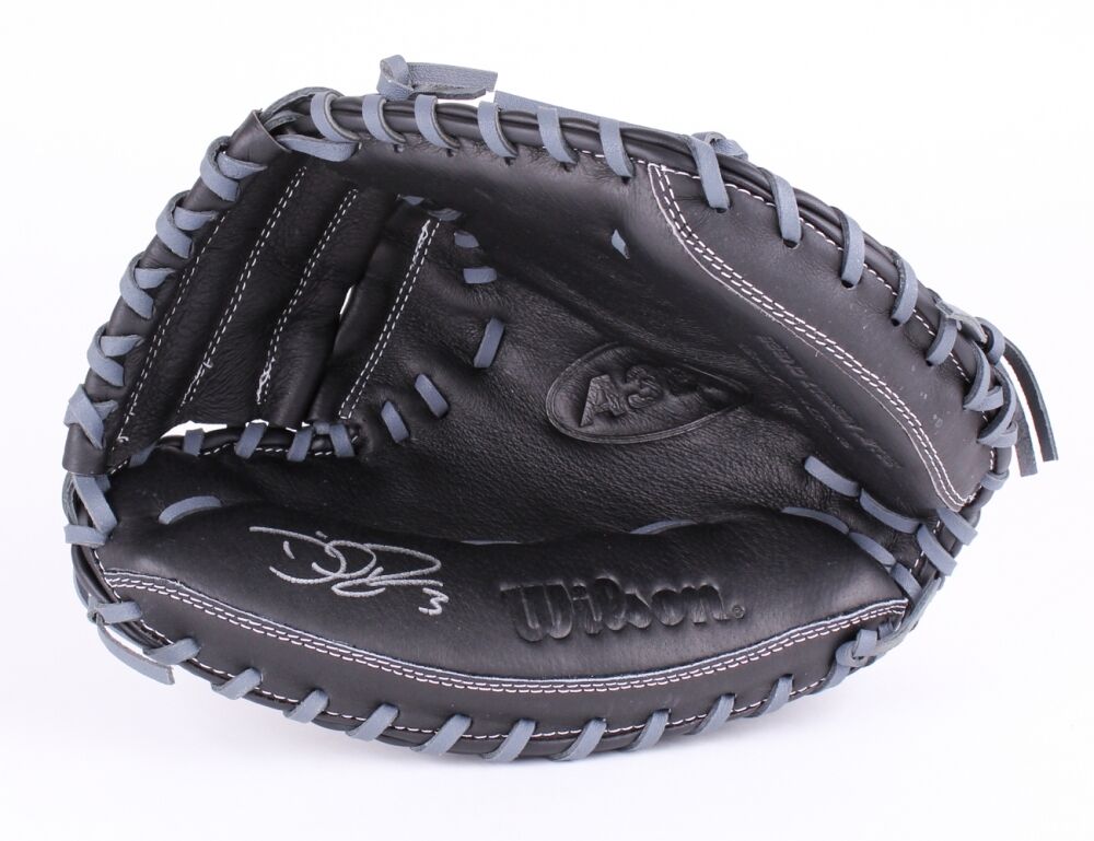 David Ross Signed Wilson Full-Size Pro Model Youth Catchers Glove (Schwartz)