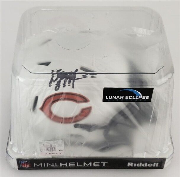 D.J. Moore Signed Chicago Bear Lunar Eclipse Alternate Speed Mini Helmet Beckett
