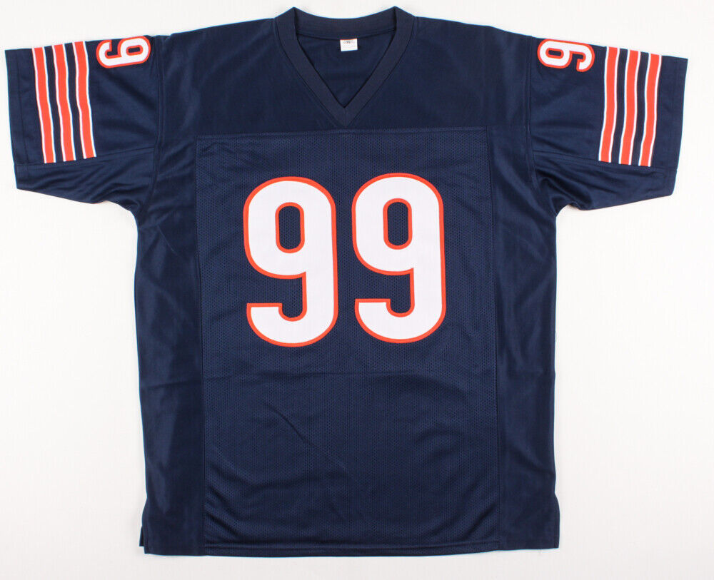 Dan Hampton Signed Chicago Bears Highlight Stat Jersey Inscibed HOF 2002 Beckett