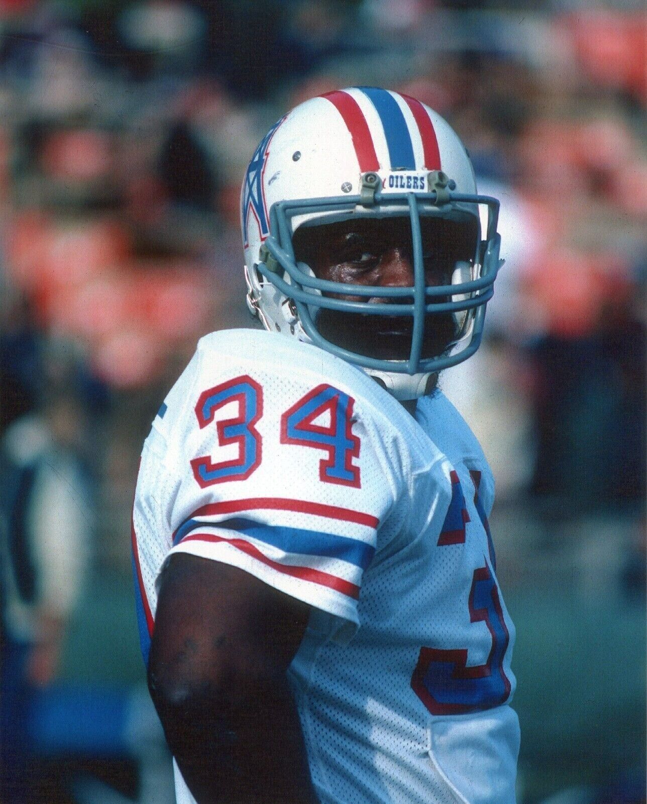 Earl Campbell Signed Oilers Blue Jersey / 5×Pro Bowl (1978–1981,1983) (PSA COA)
