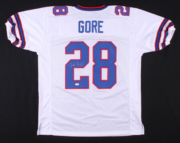 Frank Gore Signed Buffalo Bills White Jersey (JSA COA) 5×Pro Bowl