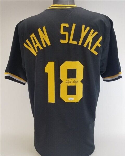 Andy Van Slyke Signed Pittsburgh Pirates Jersey (JSA COA) 3xAll Star Outfielder