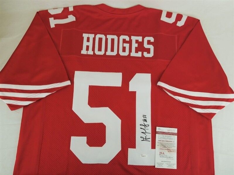 Gerald Hodges Signed San Francisco 49ers Custom Jersey (JSA COA) Linebacker