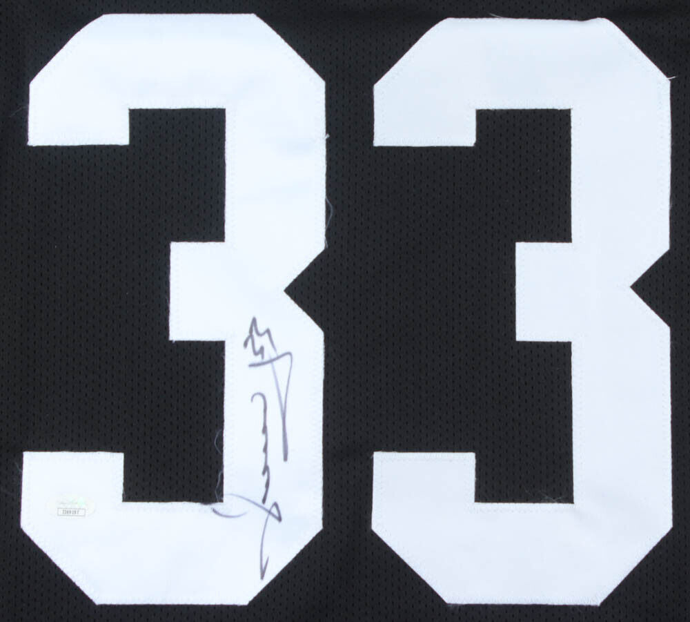 Merril Hoge Signed Steelers Jersey (JSA COA) Pittsburgh Running Back 1987-1994