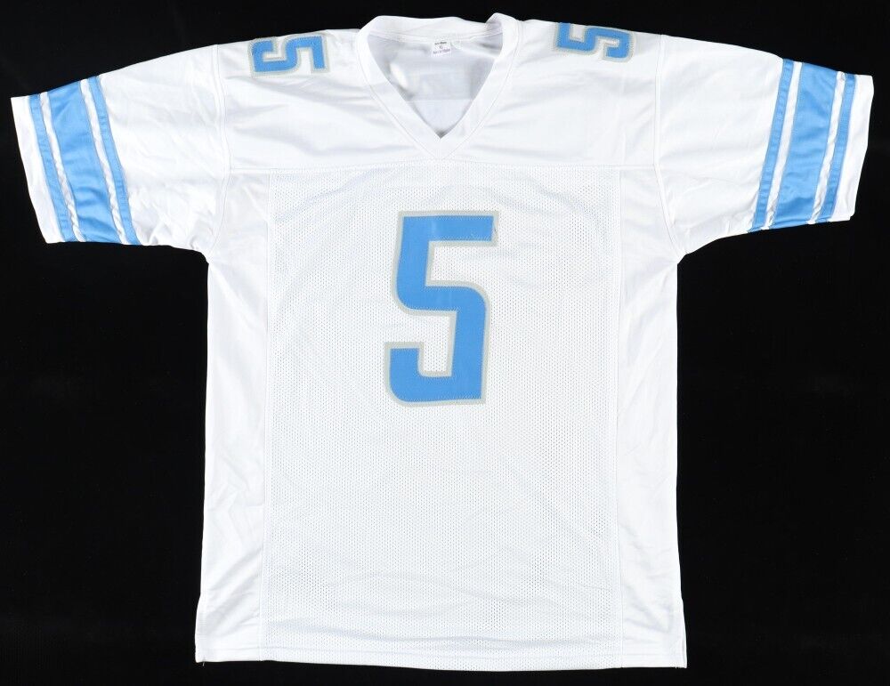 David Montgomery Signed Detroit Lions Jersey (Beckett QR Code) Iowa State RB