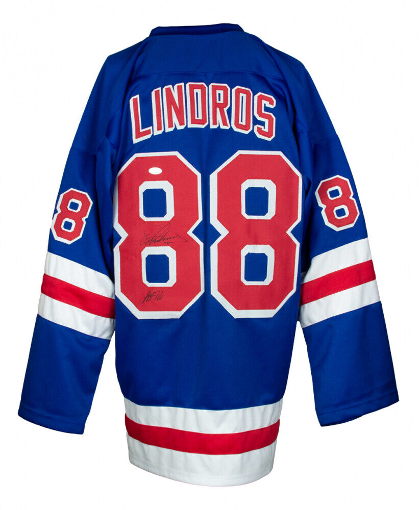 Eric Lindros Signed New York Rangers Jersey "HOF 16" (JSA COA) NHL 1992–2007