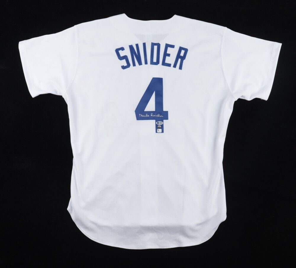 Duke Snider Signed Brooklyn Dodger Jersey (Beckett) 1955 & 59 World Series Champ