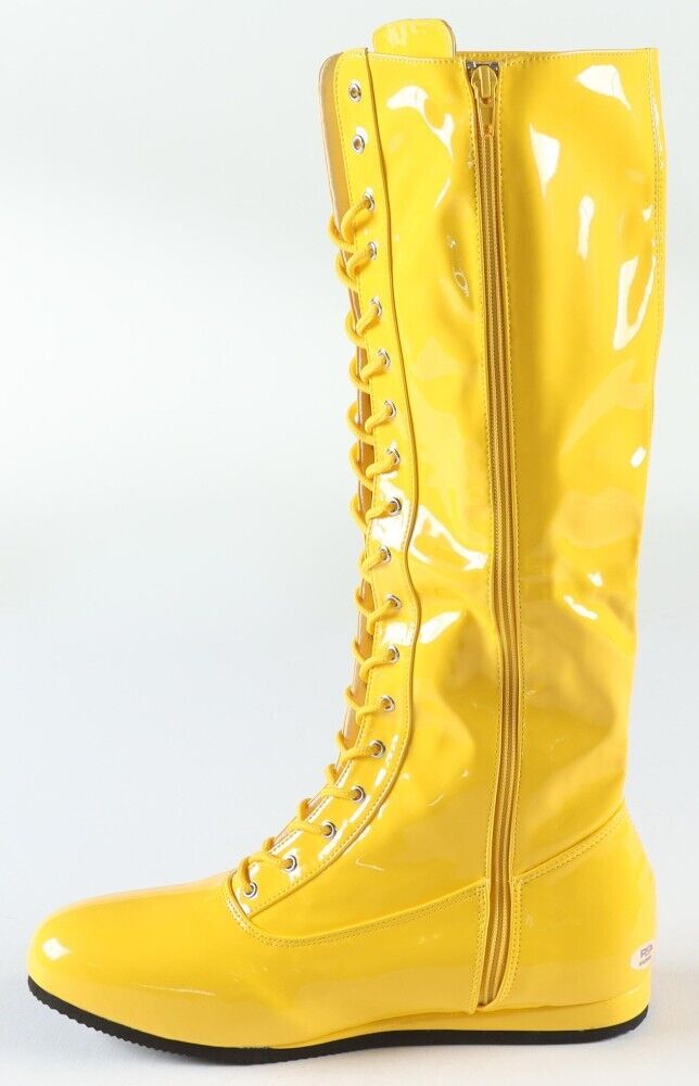 Ric Flair Signed Yellow Wrestling Boot (PSA) WWE 16xWorld Champion / N.W.A. HOF