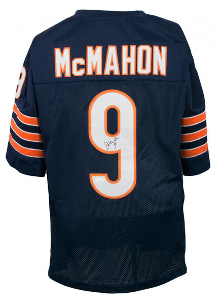 Jim McMahon Signed Chicago Bears White Home Jersey (JSA COA) Super