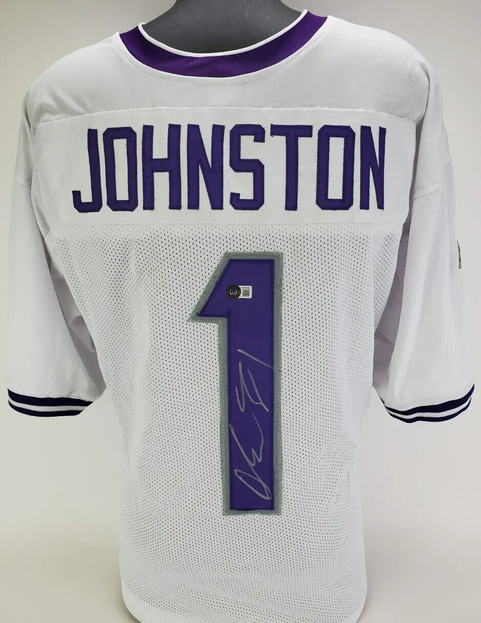 Quentin Johnston Signed TCU Horned Frogs Jersey (JSA COA) L A Chargers Receiver