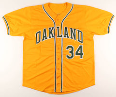 Rollie Fingers Signed Oakland Athletics Jersey (JSA) 3xWorld Series Champion A's
