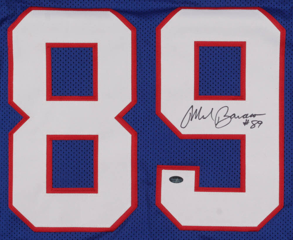 Mark Bavaro Signed New York Giants Blue Jersey (Schwartz COA) 2xSuper Bowl Champ