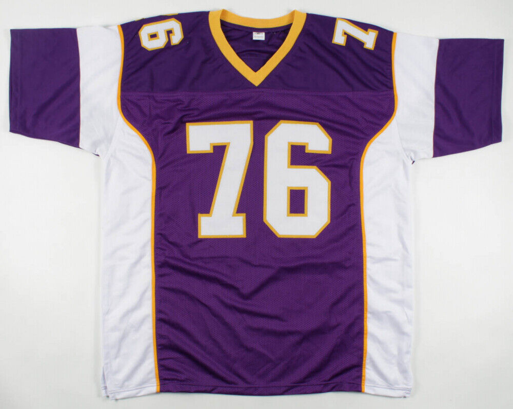 Steve Hutchinson Signed Minnesota Vikings Jersey Inscribed HOF '2020 (JSA COA)