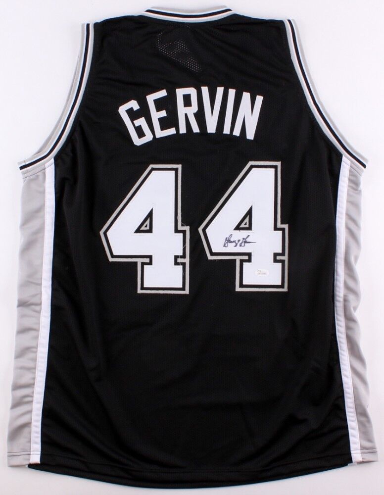 George Gervin Signed San Antonio Spurs Jersey (JSA COA) 9xAll Star "The Iceman"