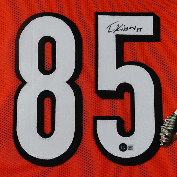 Tee Higgins Signed 35 x 43 Framed Cincinnati Bengals Jersey (Beckett H –