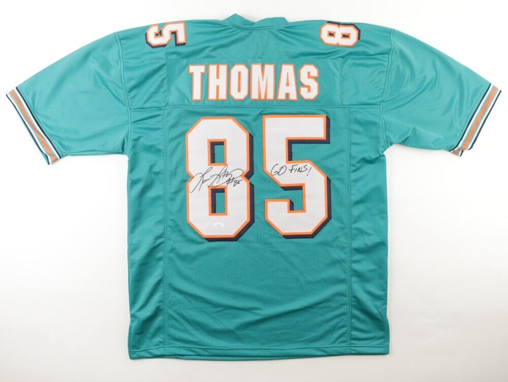 Lamar Thomas Signed Miami Dolphins Jersey "Go Phins"(JSA COA) Mia Wide Receiver
