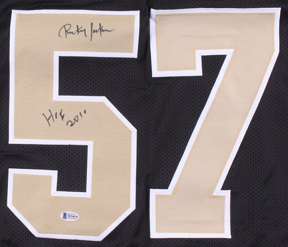 Rickey Jackson Signed N.O.Saints Career Highlight Stat Jersey "HOF 2010" Beckett