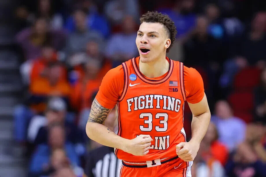 Coleman Hawkins Signed Illinois Fighting Illini Jersey (PSA) 2023 Senior Forward