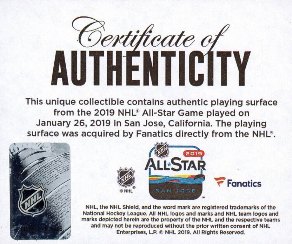 2019 NHL All-Star Game - Crystal Hockey Puck - Filled w/ Ice 2019 All Star Game