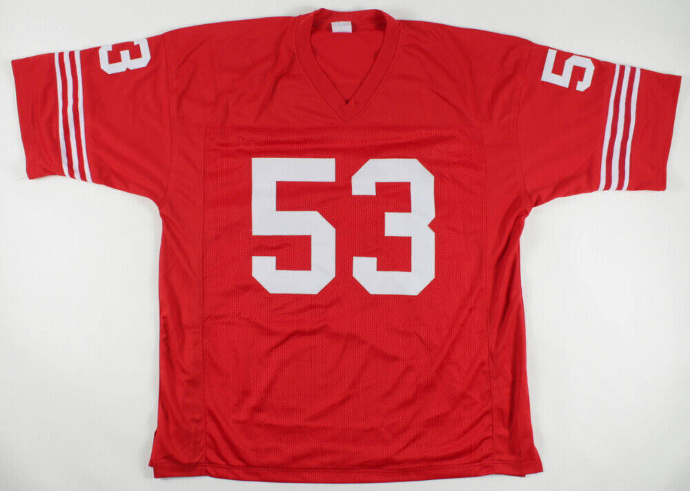 Bill Romanowski Signed Francisco 49ers Jersey (Beckett Holo) 4xSuper Bowl Champ
