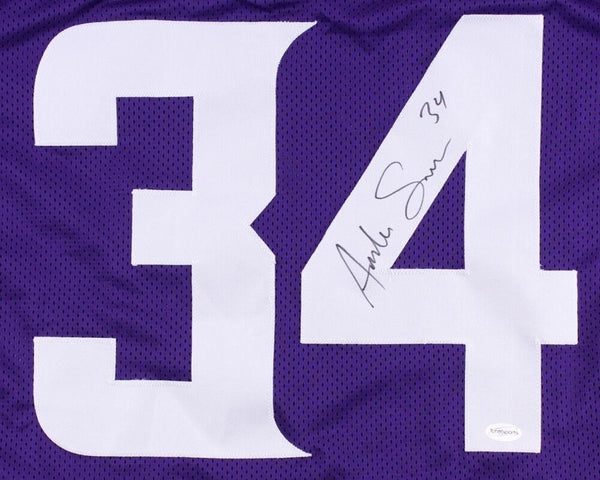 Andrew Sendejo Signed Minnesota Vikings Purple Jersey (TSE COA) Strong –