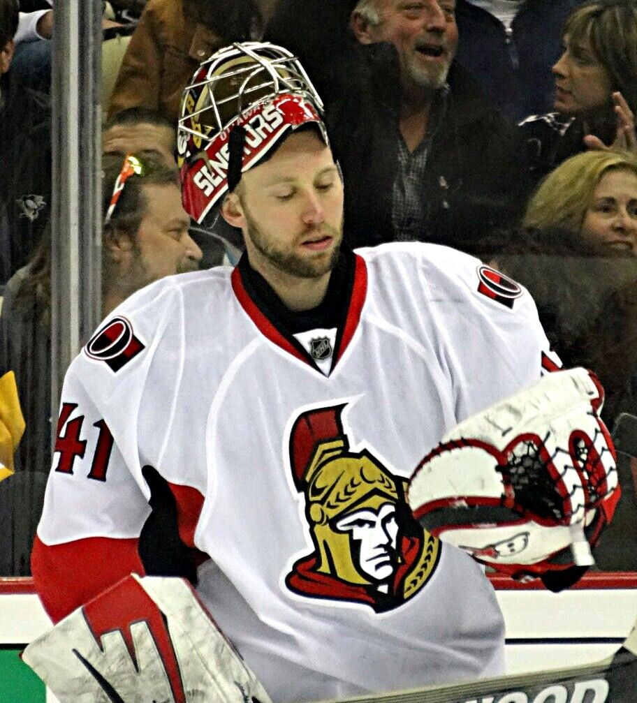Craig Anderson Signed Senators Jersey (Beckett COA) Ottawa Goalie (2011-2020)