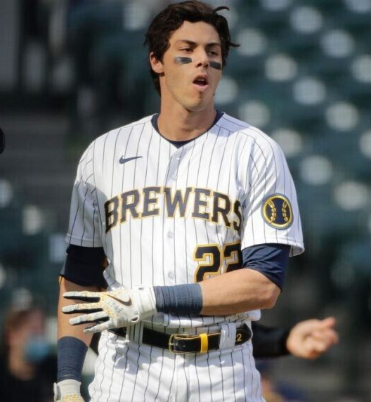 Christian Yelich Signed Milwaukee Brewer Framed Photo Display / Beckett 2018 MVP