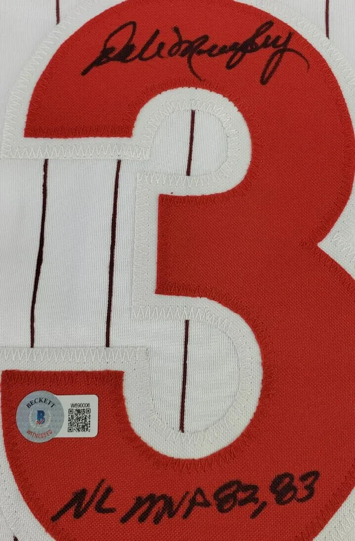 Dale Murphy Signed Philadelphia Phillies Jersey (Beckett) 2×NL MVP (1982,1983)