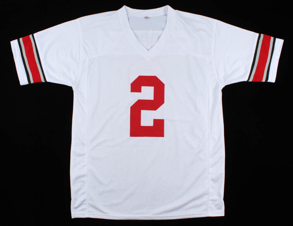 J K Dobbins Signed Buckeyes Jersey (JSA COA) Ohio State 2019 Rose Bowl Champ RB