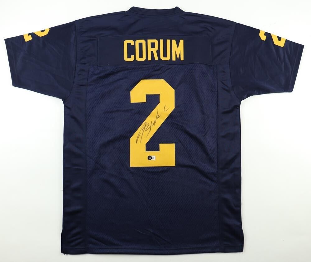 Blake Corum Signed Michigan Jersey (JSA) Wolverines 2023 #1 Running Back