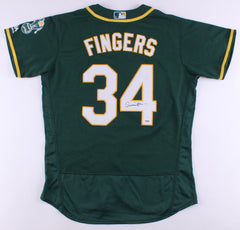 Rollie Fingers Signed Athletic's Majestic MLB Style Jersey (PSA COA) 1992 H.O.F.