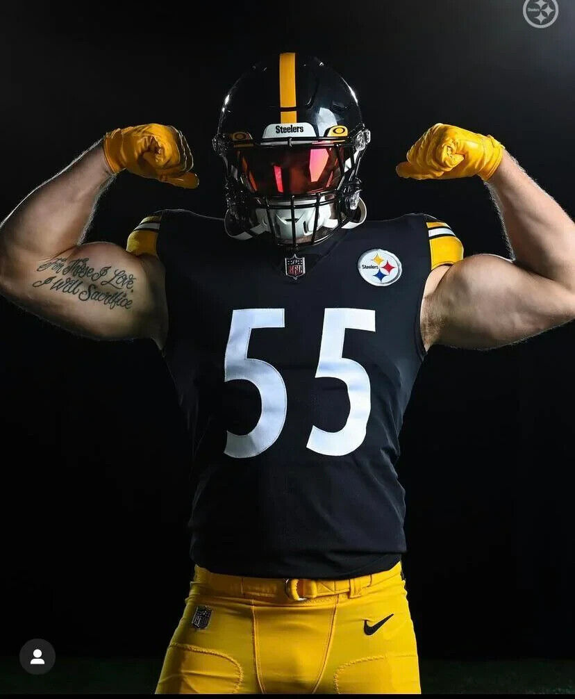 Cole Holcomb Signed Pittsburgh Steelers Jersey (TSE) Starting Inside Linebacker