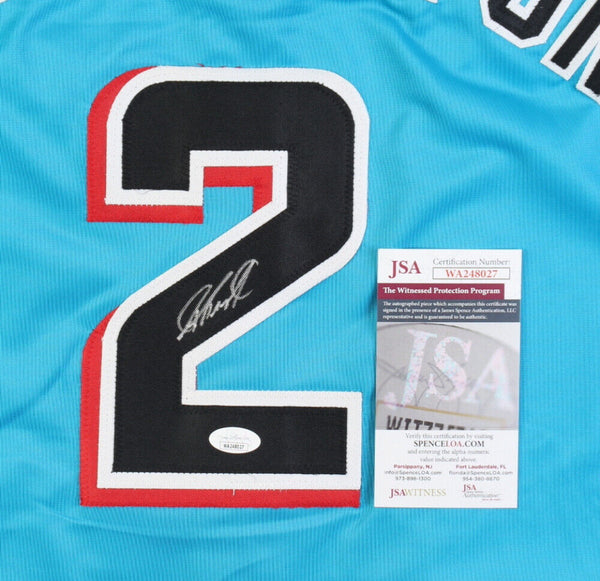Jazz Chisholm Miami Marlins Autographed City Connect Jersey JSA Certified
