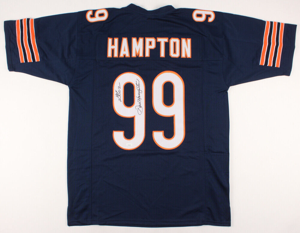 Dan Hampton Signed Chicago Bears Jersey Inscribed HOF 2002 -JSA COA / 1985 Bears