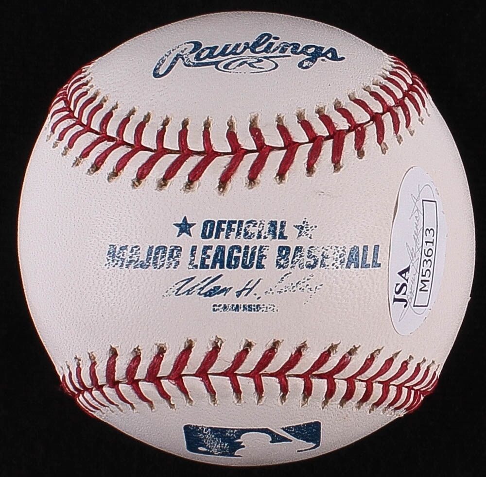Bob Feller Signed OML Baseball Inscribed "HOF 62" (JSA COA) 266 Wins / 2581 K's