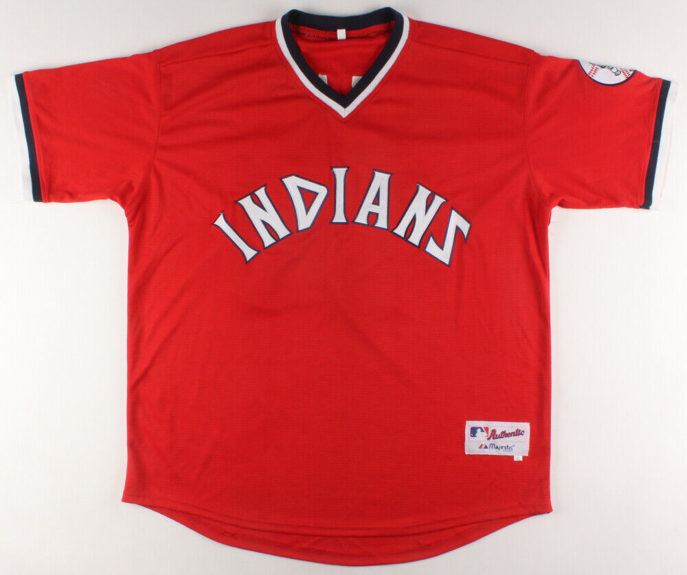 Francisco Mejia Signed Cleveland Indians Majestic MLB Red Jersey (JSA COA)
