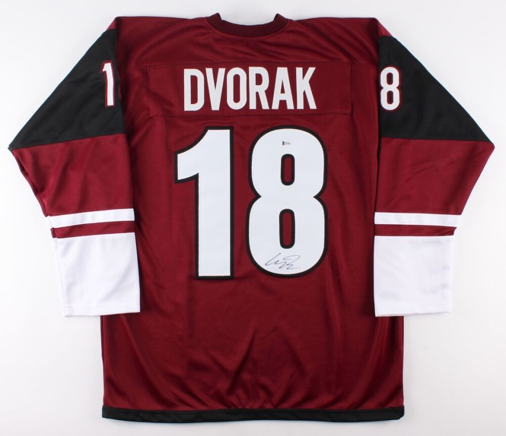 Christian Dvorak Signed Coyotes Jersey (Beckett COA) NHL Career 2015–present