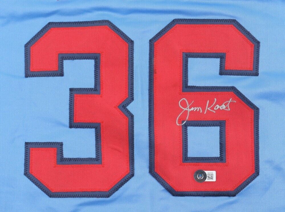 Jim Kaat Signed Minnesota Twins Jersey (Beckett) 16 Gold Glove Winner / HOF 2022