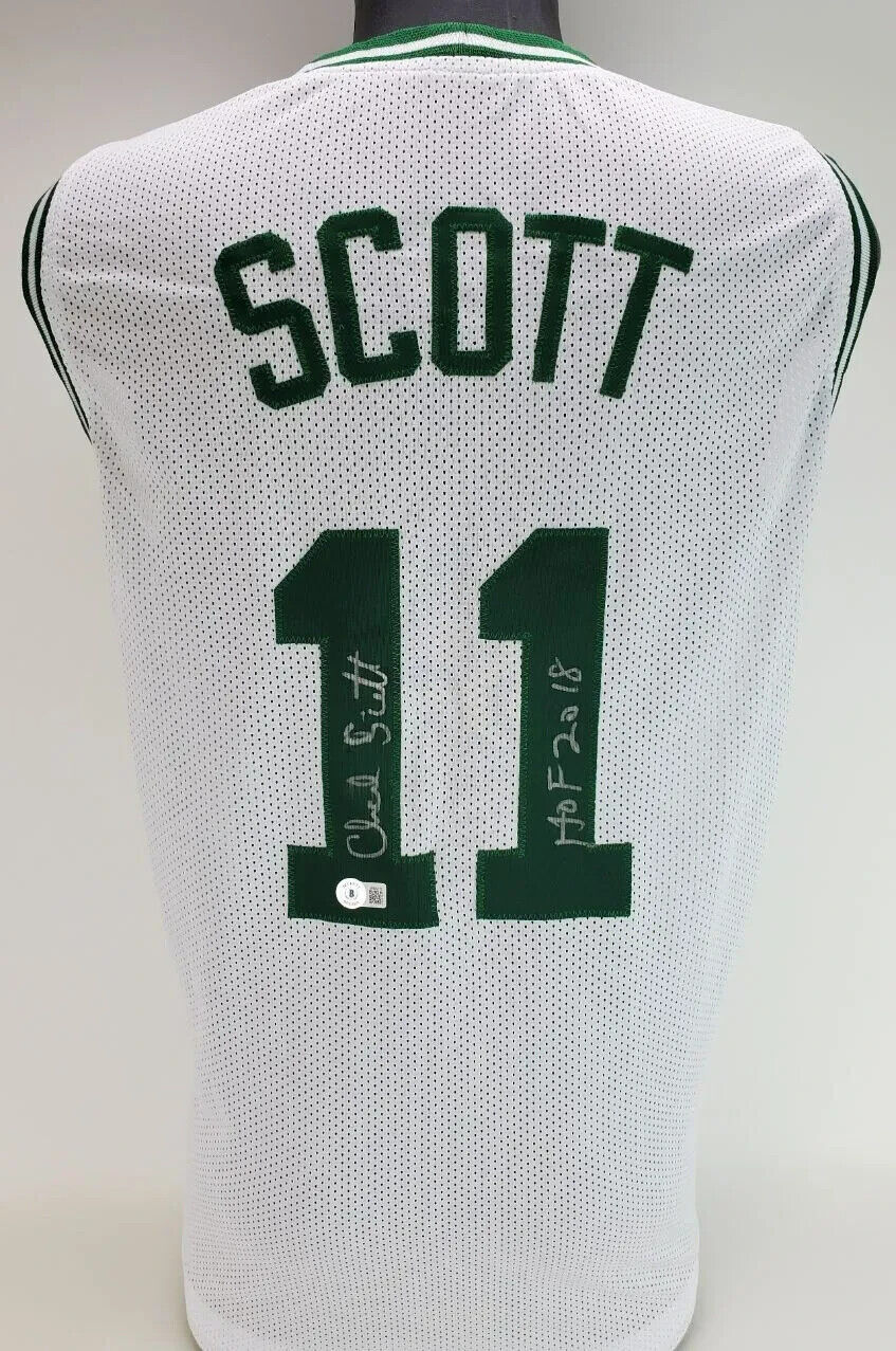 Charlie Scott Signed Boston Celtics Jersey Inscribed "HOF 2018" (Beckett)