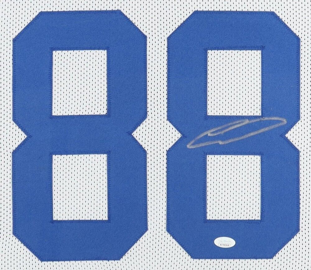 Ceedee Lamb Signed Cowboys 35"x43" Framed Jersey (JSA) 2020 1st Round Pick W.R.