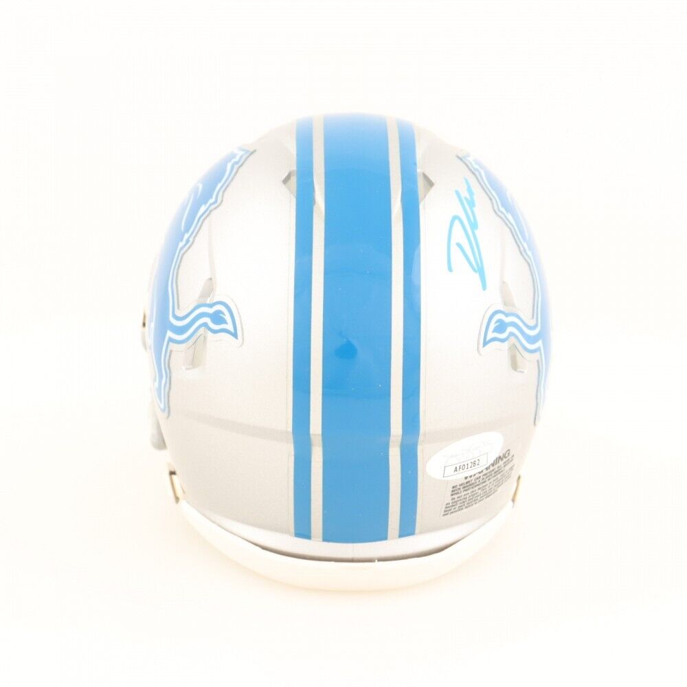 D'Andre Swift Signed Detroit Lions Speed Mini Helmet (JSA & Williams COA) R.B.