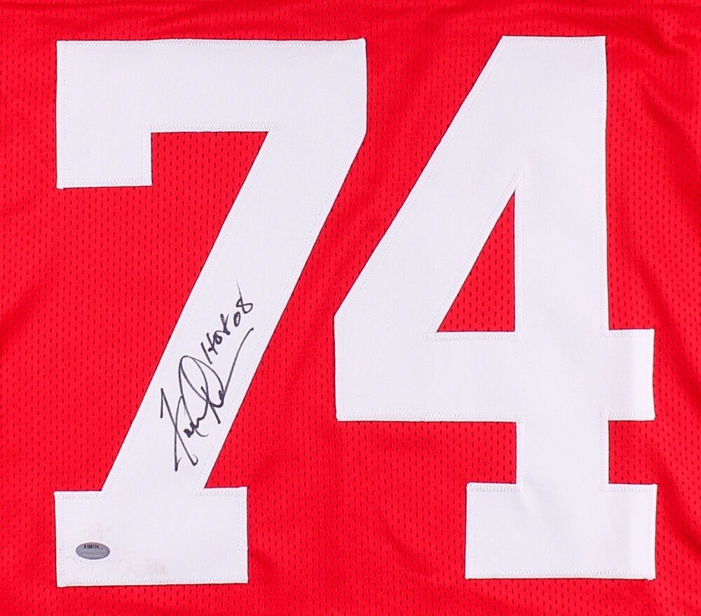 Fred Dean Signed 49ers Throwback Jersey Inscribed "HOF 08" (Schwartz COA)
